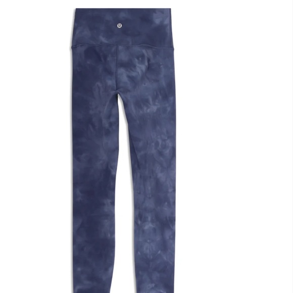 Lululemon Wunder Train High Rise Diamond Dye Naval Blue 25 inch - size 4 - Picture 6 of 9